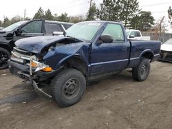 Chevrolet salvage cars for sale: 2000 Chevrolet S Truck S10