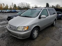 Salvage cars for sale from Copart Portland, OR: 2001 Toyota Sienna LE
