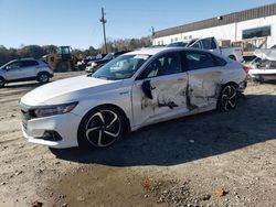 Vehiculos salvage en venta de Copart Savannah, GA: 2022 Honda Accord Hybrid Sport