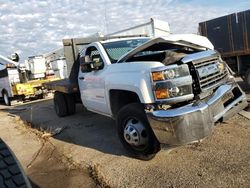 Salvage trucks for sale at Woodhaven, MI auction: 2016 Chevrolet Silverado K3500
