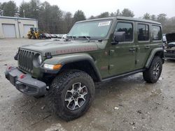 Salvage cars for sale at Mendon, MA auction: 2021 Jeep Wrangler Unlimited Rubicon