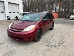 Salvage cars for sale at North Billerica, MA auction: 2008 Toyota Sienna LE