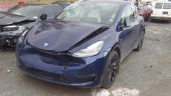 Salvage cars for sale from Copart Rocky View County, AB: 2021 Tesla Model Y