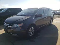 Salvage cars for sale at Grand Prairie, TX auction: 2016 Honda Odyssey EXL