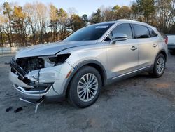 Lincoln MKX salvage cars for sale: 2018 Lincoln MKX Select