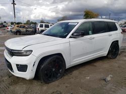 Salvage cars for sale from Copart Los Angeles, CA: 2021 Jeep Grand Cherokee L Overland