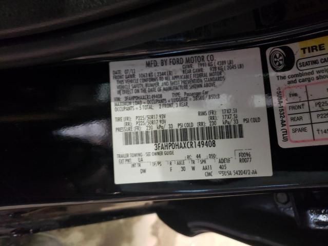 2012 Ford Fusion SE