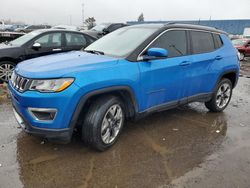 Jeep Compass salvage cars for sale: 2020 Jeep Compass Limited