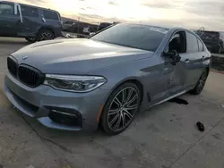 Salvage cars for sale at Grand Prairie, TX auction: 2018 BMW 540 I