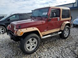 Salvage cars for sale from Copart Wayland, MI: 2002 Jeep Wrangler / TJ Sahara