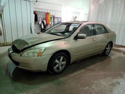 Salvage cars for sale at Leroy, NY auction: 2004 Honda Accord EX