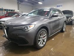 Salvage cars for sale from Copart Elgin, IL: 2018 Alfa Romeo Stelvio TI Sport