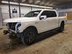 Salvage cars for sale at Wheeling, IL auction: 2022 Ford F150 Lightning PRO