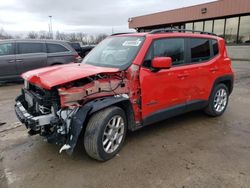 Salvage cars for sale from Copart Fort Wayne, IN: 2019 Jeep Renegade Latitude