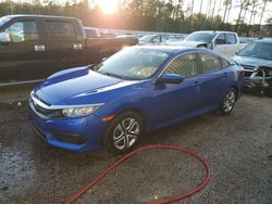 Salvage cars for sale at Harleyville, SC auction: 2018 Honda Civic LX