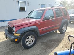 Salvage cars for sale from Copart Lyman, ME: 2006 Jeep Liberty Sport