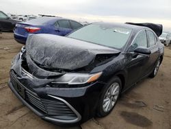 Salvage cars for sale from Copart Brighton, CO: 2022 Toyota Camry LE