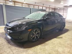 Honda salvage cars for sale: 2019 Honda Civic Sport