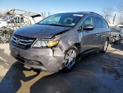Salvage cars for sale from Copart Cahokia Heights, IL: 2015 Honda Odyssey EXL