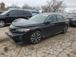 Salvage cars for sale from Copart Wichita, KS: 2022 Honda Civic EX