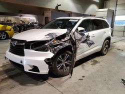 Toyota Highlander salvage cars for sale: 2016 Toyota Highlander XLE