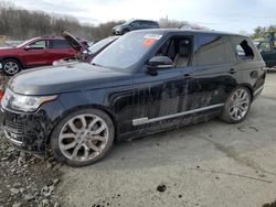 Salvage cars for sale from Copart Windsor, NJ: 2016 Land Rover Range Rover Supercharged