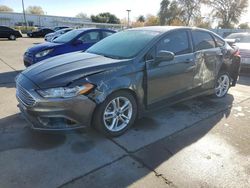 Salvage cars for sale from Copart Sacramento, CA: 2018 Ford Fusion SE