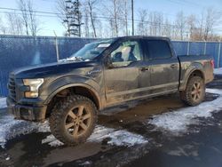 Salvage cars for sale from Copart Atlantic Canada Auction, NB: 2015 Ford F150 Supercrew