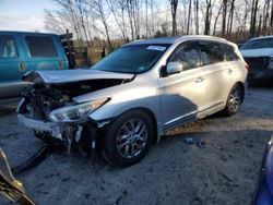 Salvage cars for sale from Copart Candia, NH: 2015 Infiniti QX60