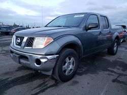 Salvage cars for sale at Vallejo, CA auction: 2005 Nissan Frontier Crew Cab LE