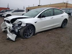 Salvage cars for sale at Bowmanville, ON auction: 2022 Tesla Model 3