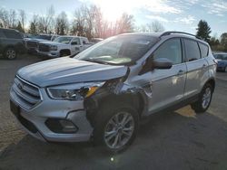 Salvage cars for sale at Portland, OR auction: 2018 Ford Escape SE