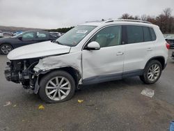 Salvage cars for sale at Brookhaven, NY auction: 2017 Volkswagen Tiguan Wolfsburg