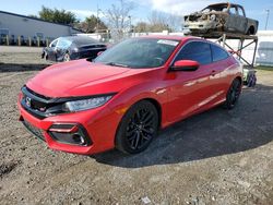 Salvage cars for sale at Sacramento, CA auction: 2020 Honda Civic SI