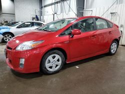 Salvage cars for sale at Ham Lake, MN auction: 2011 Toyota Prius