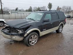 Salvage cars for sale from Copart Chalfont, PA: 2008 Ford Expedition Eddie Bauer