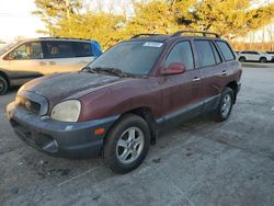 Salvage cars for sale at Lexington, KY auction: 2002 Hyundai Santa FE GLS