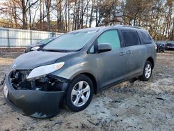Salvage cars for sale at Austell, GA auction: 2011 Toyota Sienna LE
