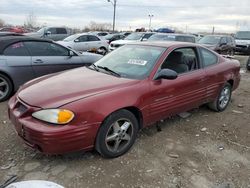 Pontiac Grand AM salvage cars for sale: 2002 Pontiac Grand AM SE1