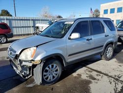 Honda CR-V EX salvage cars for sale: 2006 Honda CR-V EX