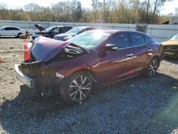 Salvage cars for sale at Savannah, GA auction: 2016 Nissan Maxima 3.5S