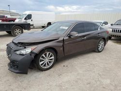Salvage cars for sale at Houston, TX auction: 2014 Infiniti Q50 Base