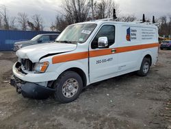 Nissan Vehiculos salvage en venta: 2019 Nissan NV 2500 S