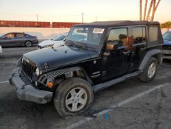 Jeep salvage cars for sale: 2017 Jeep Wrangler Unlimited Sport