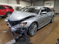 Salvage cars for sale from Copart Elgin, IL: 2017 Audi A6 Premium