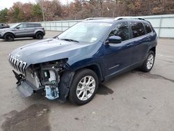 Salvage cars for sale from Copart Brookhaven, NY: 2018 Jeep Cherokee Latitude