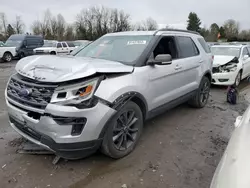 Salvage cars for sale at Portland, OR auction: 2018 Ford Explorer XLT