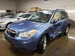 Salvage cars for sale at Elgin, IL auction: 2015 Subaru Forester 2.5I Limited