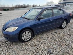 Honda Civic LX salvage cars for sale: 2004 Honda Civic LX