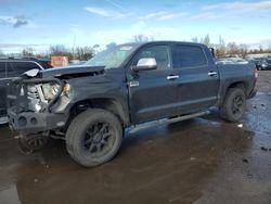 Salvage cars for sale from Copart Woodburn, OR: 2014 Toyota Tundra Crewmax Platinum